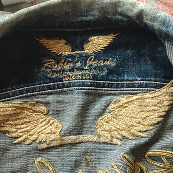 Robins Jean Chapa embroidered jeans Jacket - Picture 3 of 9